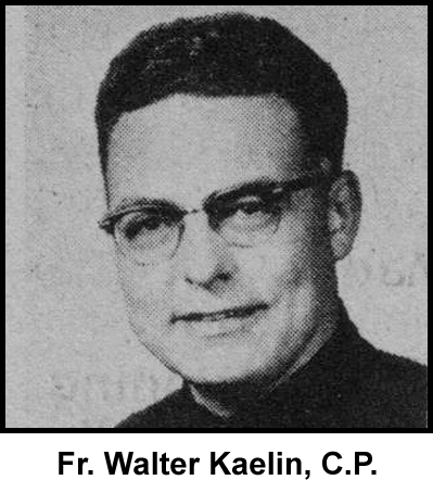 Fr Walter Kaelin, C.P.